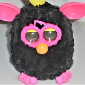 ST5 Rare FURBY Pink & Black Furby Talking Toy Vintage Furby Collection Fur Toy